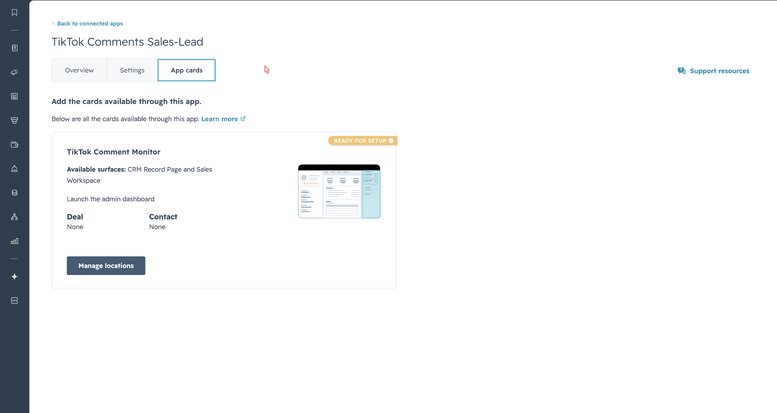 Manage locations